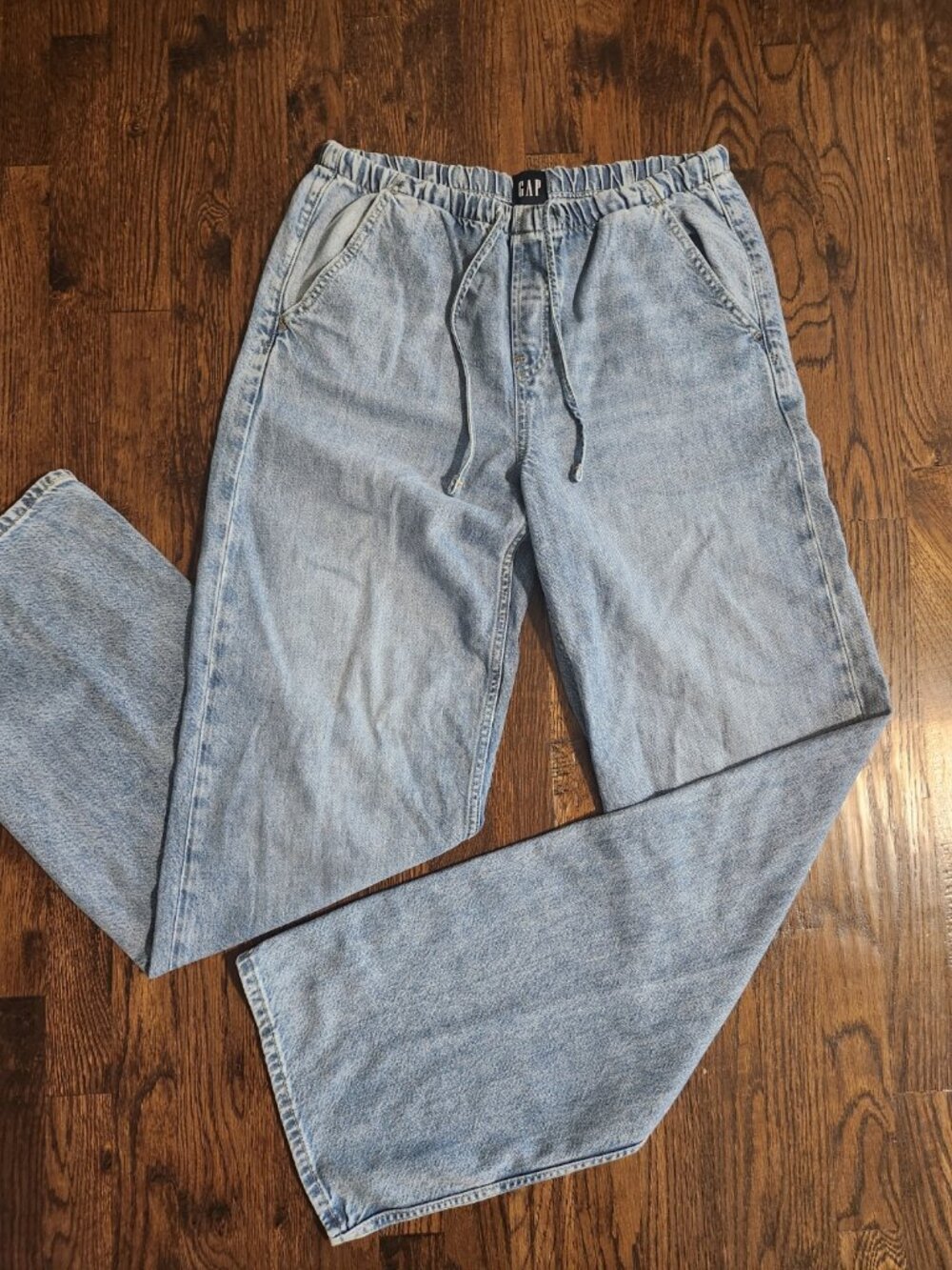 GAP Low Rise UltraSoft Easy 90s Loose Jeans Light Indigo size Medium Tall